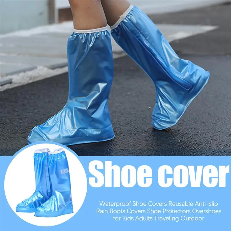 

Waterproof Shoe Covers Reusable Anti-slip Rain Boots Covers Shoe Protectors Overshoes for Kids Adults Traveling Outdoor