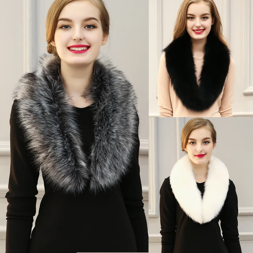 Женская новая шаль из искусственного меха лисы разных расцветок меховая женская
