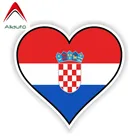 Aliauto индивидуальная Автомобильная Наклейка Автомобильные аксессуары флаг с сердцем, Солнцезащитная антиуф Светоотражающая наклейка, 13 см * 12 см