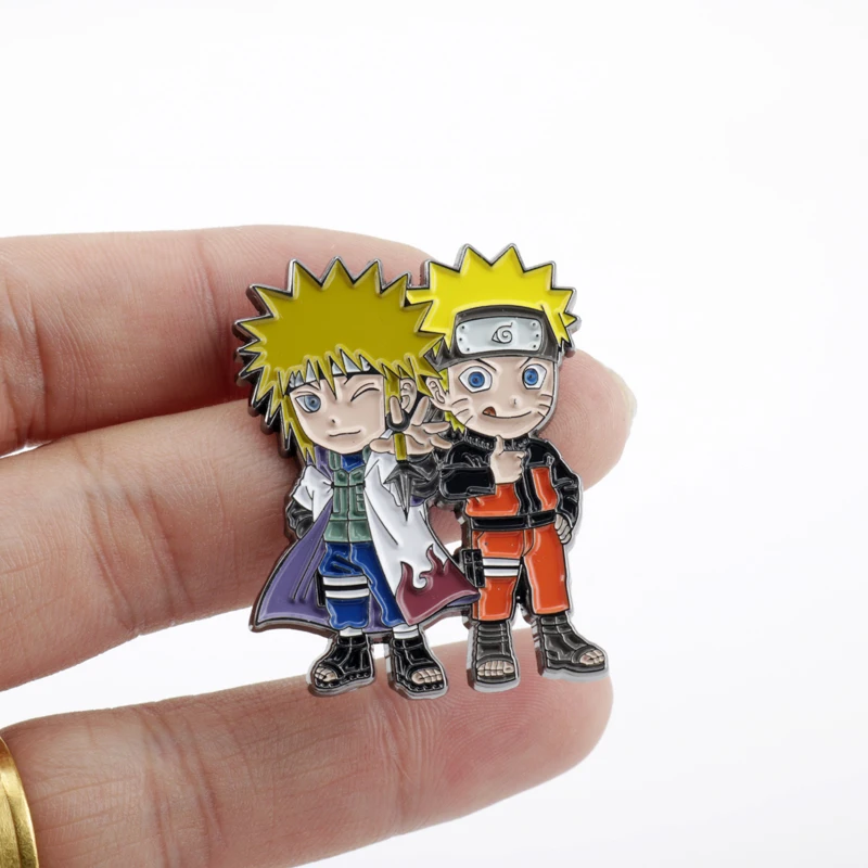 

Badges Brooch Cartoon Figure Enamel Pin Jewelry Uzumaki/Uchiha Sasuke Pins Brooches for Women Men Kids Gift XZ1111