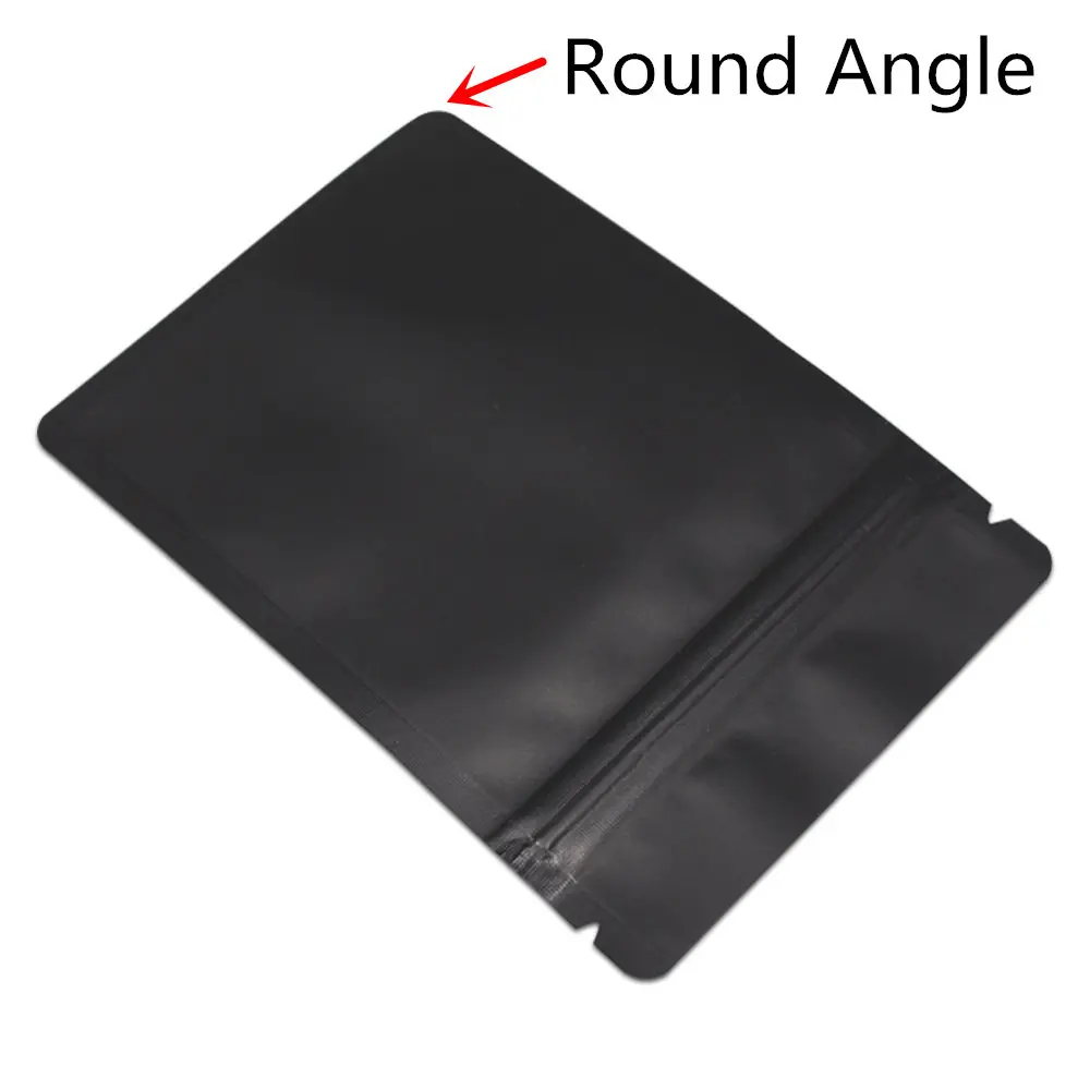 100 шт./лот матовая черная алюминиевая фольга посылка сумки кухня пряный кофе