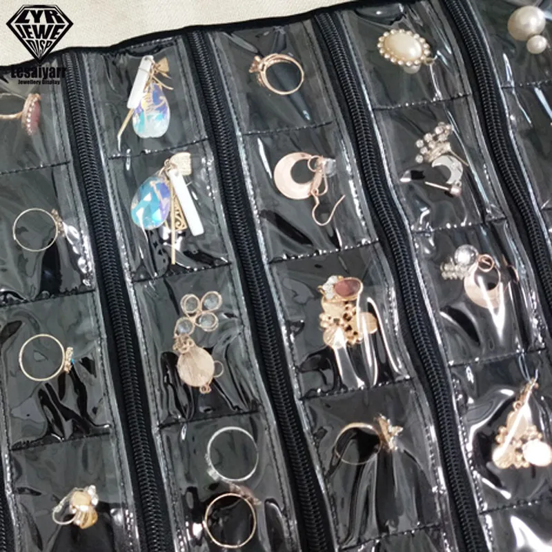 Складной чехол для ювелирных украшений дорожный органайзер бижутерии Roll