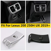 car gear shift panel rear armrest box air ac vent cover trim for lexus 200 250h ux 2019 2022 carbon fiber accessories interior