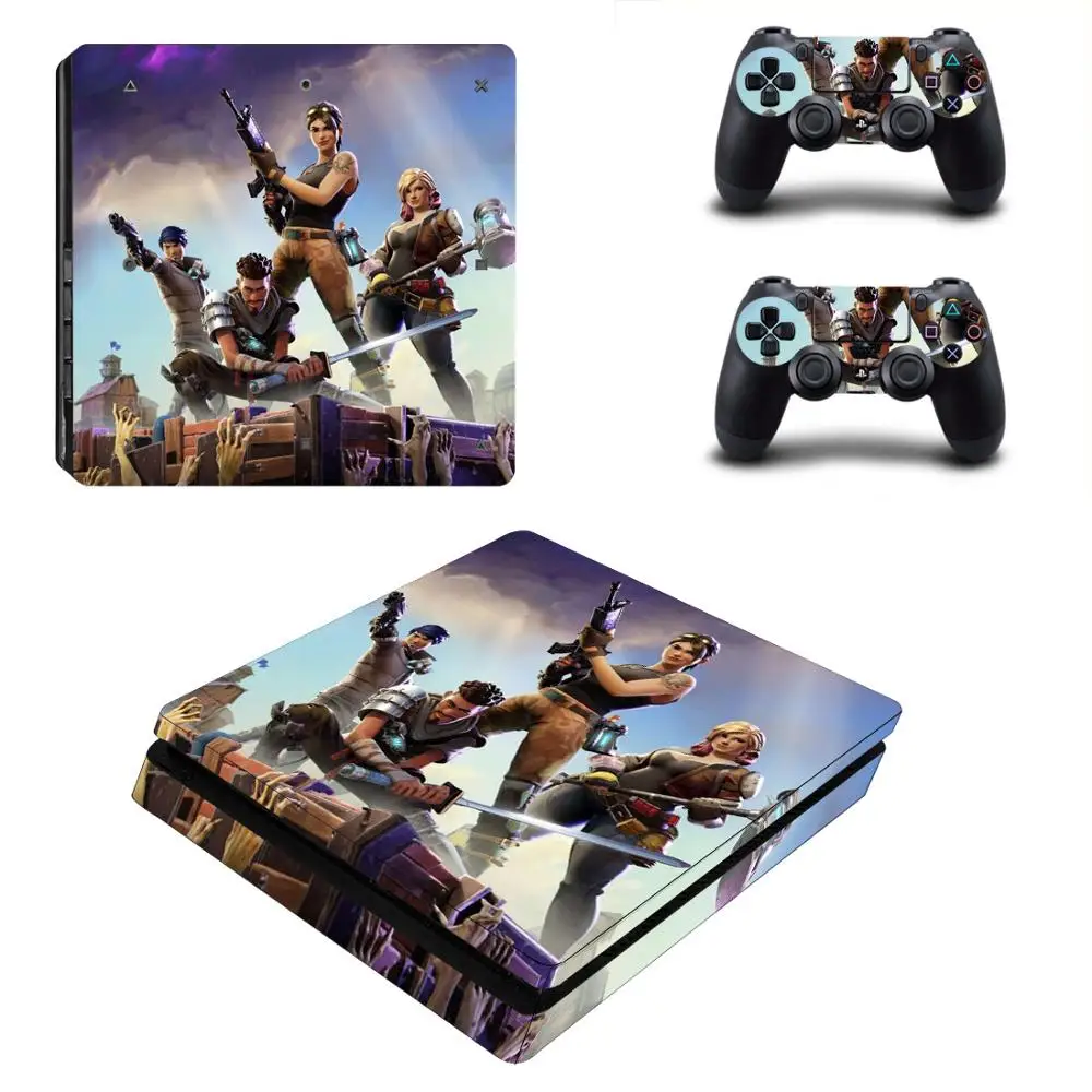 YSP4S-3986 НОВАЯ тонкая наклейка для PS4, Виниловая наклейка для консоли Playstation 4 и 2 контроллера PS4, тонкая наклейка s - Цвет: YSP4S-3986