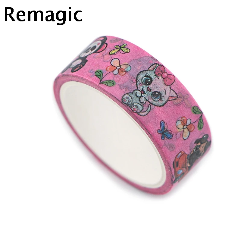 

20pcs Cartoon Animals TV series Washi Tape DIY Decoration Scrapbooking Planner Paper Adhesive Masking Tape Stationery set tape