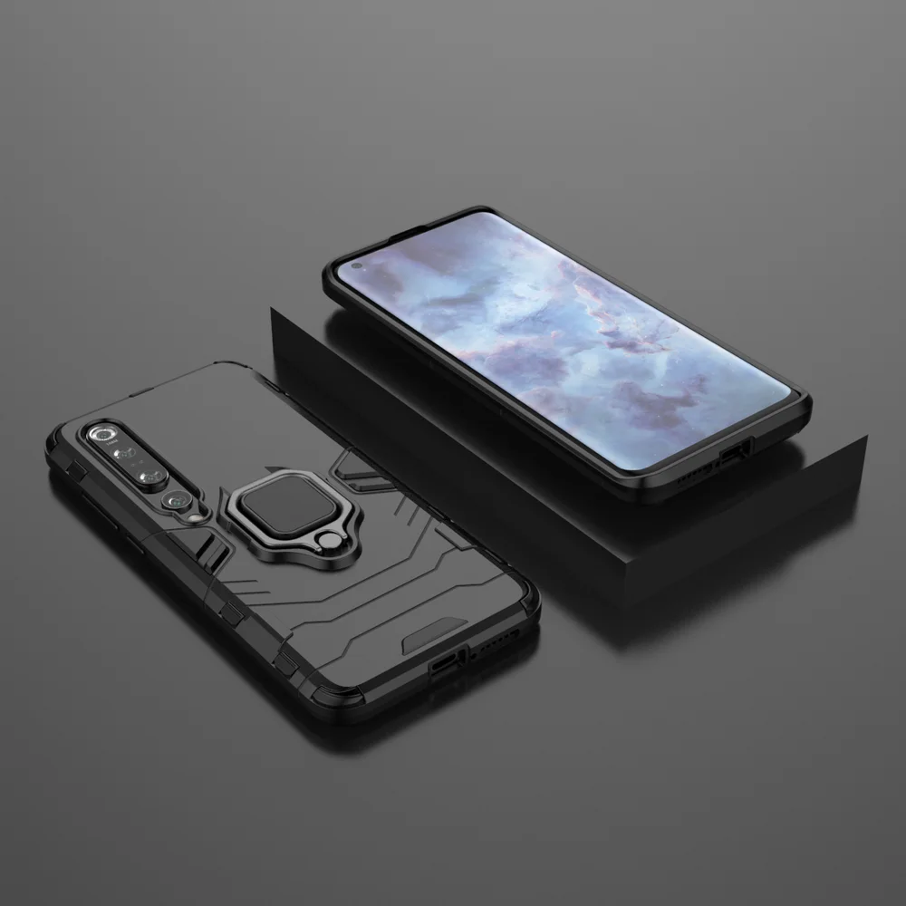 

Armor Car Magnetic Cover for Xiaomi 10 9 Pro 5G 9T CC9E A3 Redmi K30 K20 Note 8 8T 7 8A Case Ring Holder Iron Man Bumper Funda