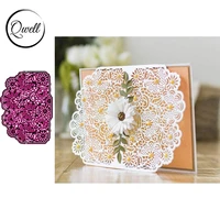 qwell flowers lace frame metal cutting dies for scrapbooking and card making paper embossing craft new 2019 die cuts