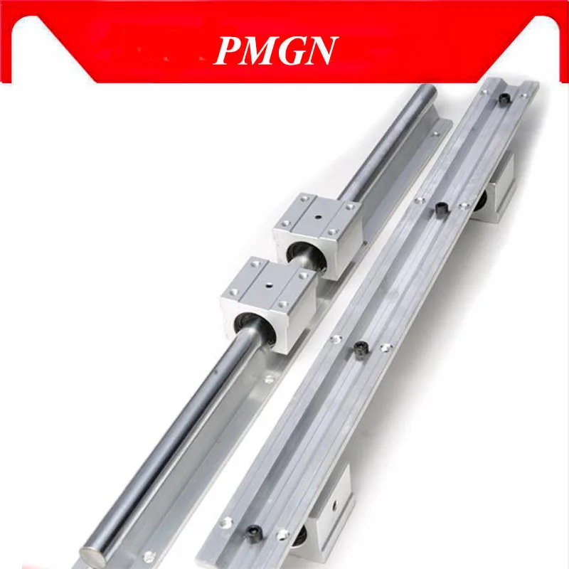 

2SET SBR20 400 500mm linear bearing supported rails+4 pcs SBR20UU bearing blocks,sbr20 length 400mm for CNC parts