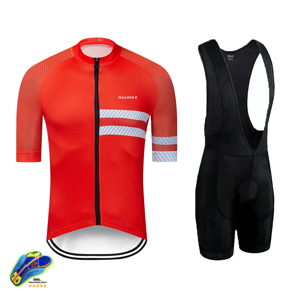 2021 красный велосипедная форма Ropa Ciclismo Hombre летние шорты рукав Одежда Mtb Униформа