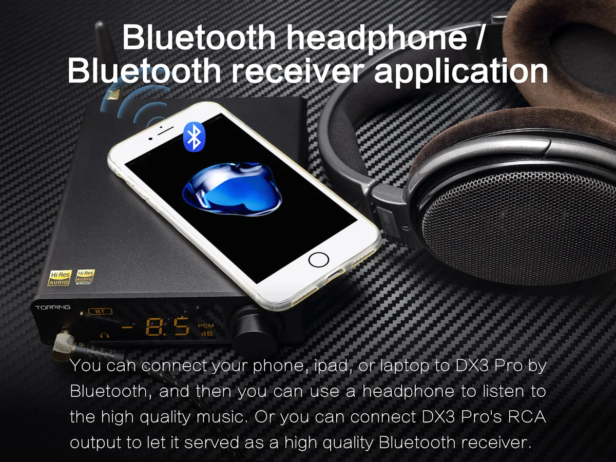 Топпинг DX3 Pro LDAC усилитель AK4493 OPA1612 DSD512 HIFI USB Bluetooth усилитель наушников DAC