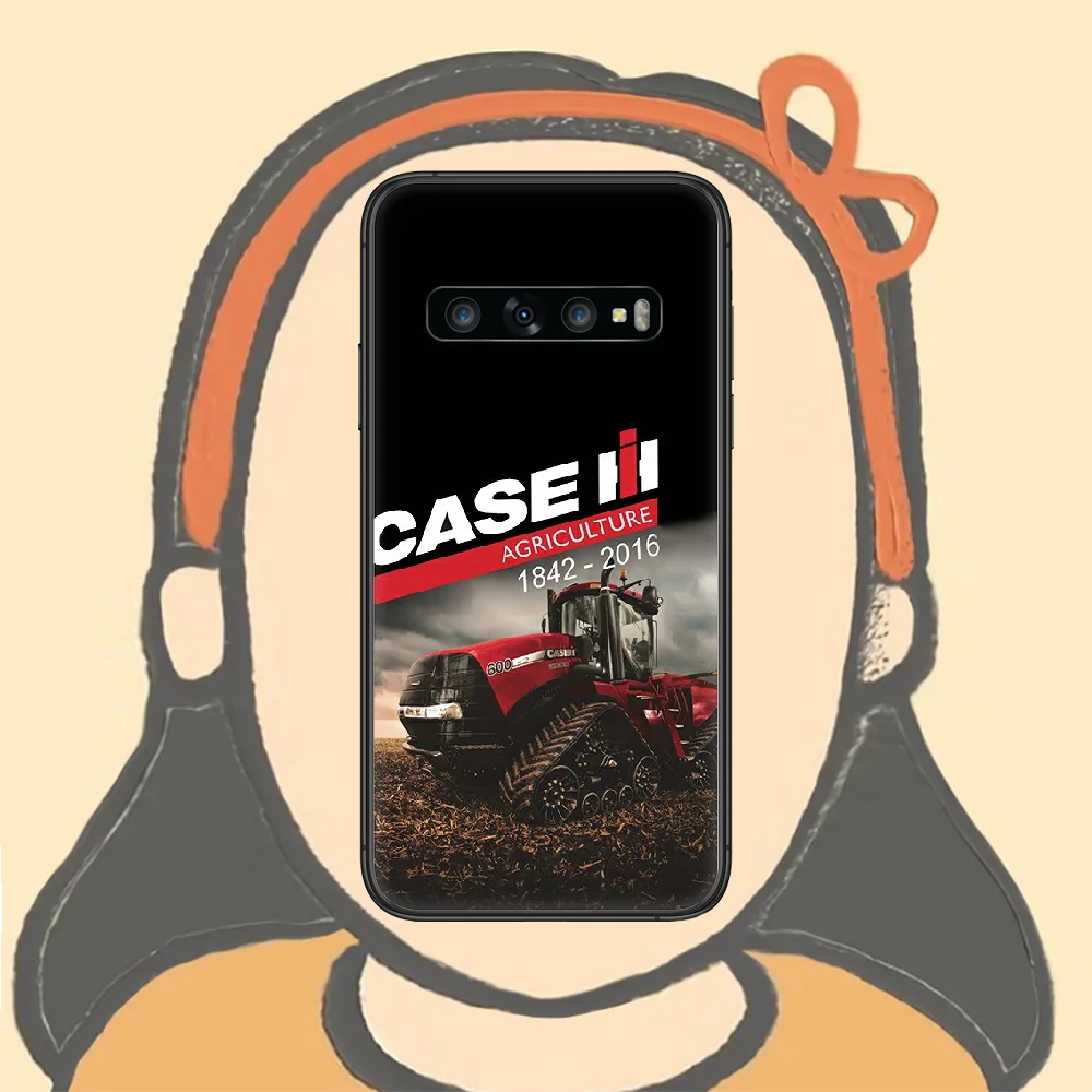 

CASE IH Tractor Phone Case For Samsung Galaxy Note S 8 9 10 20 Plus E Lite Uitra black Coque Tpu Funda 3D Hoesjes Trend Bumper
