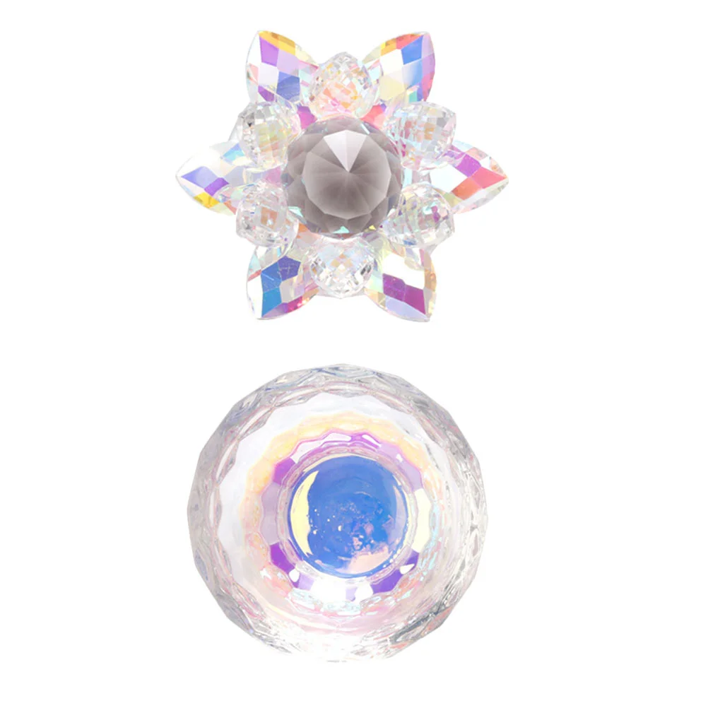 

1 шт., прозрачная чашка для маникюрного салона, чашка для маникюра, аксессуары для смешивания с крышкой