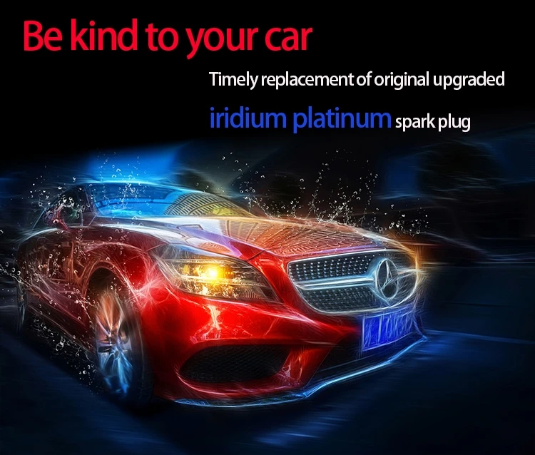 4 шт/подходит для peugeot 301 308 408 508 206 207 307 308S 2008 3008 4008 5008 RCZ иридия Платиновые Свечи Зажигания
