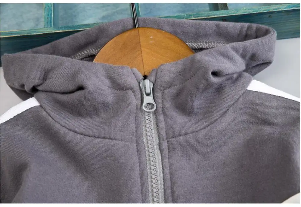 Детская одежда осень-весна 2020 костюм с капюшоном для маленьких мальчиков наряд