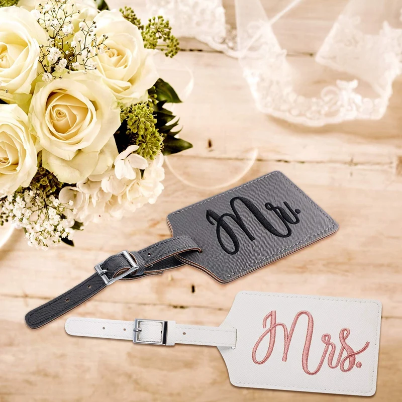 Багажная бирка Mr and Mrs свадебные дорожные бирки этикетка для путешествий медового