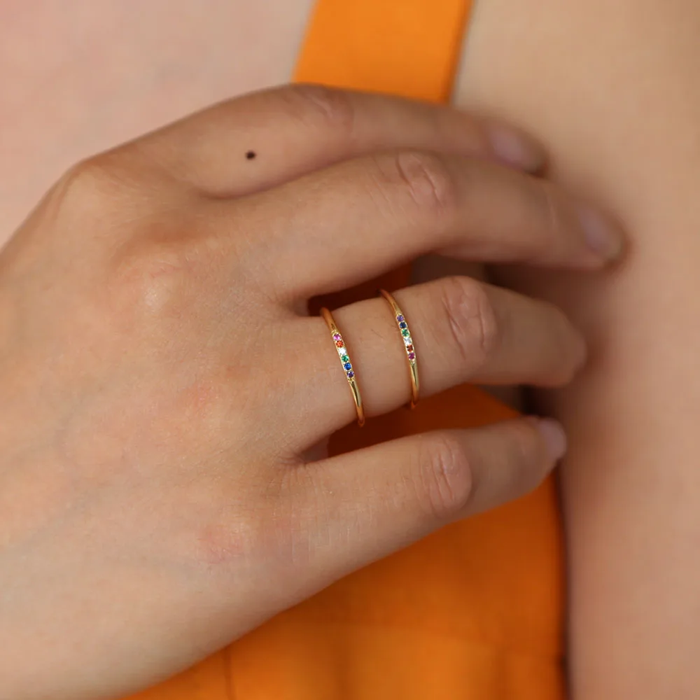 Женское кольцо из серебра 925 пробы с круглым кубическим цирконием | Украшения и