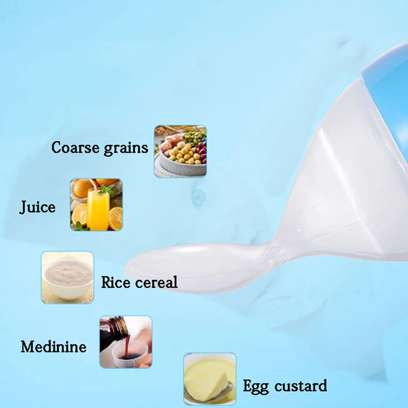 125 мл детский рисовый телефон с плоским дном силиконовая ложка для рисовых зерен
