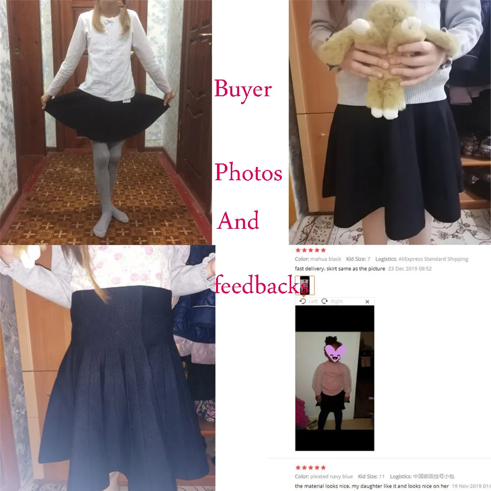 2020 детская одежда для маленьких детей вязаная юбка школьниц плиссированная