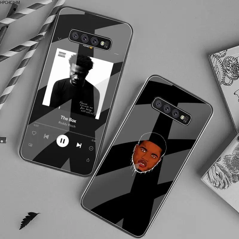 

Roddy Ricch rapper Phone Case Tempered Glass For Samsung S20 Plus S7 S8 S9 S10 Plus Note 8 9 10 Plus