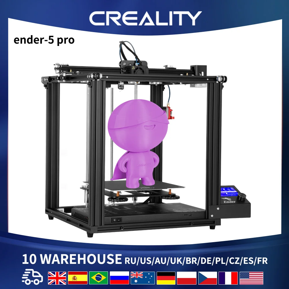 CREALITY 3D New Ender 5 профессиональный принтер с бесшумной платой Магнитная основа