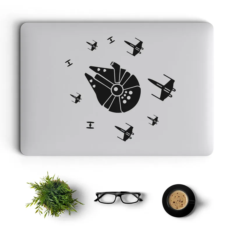 Наклейка для ноутбука Rebel Fleet Millennium Falcon X Fighter наклейка Macbook Air 11 13 15 дюймов Pro Retina Mac