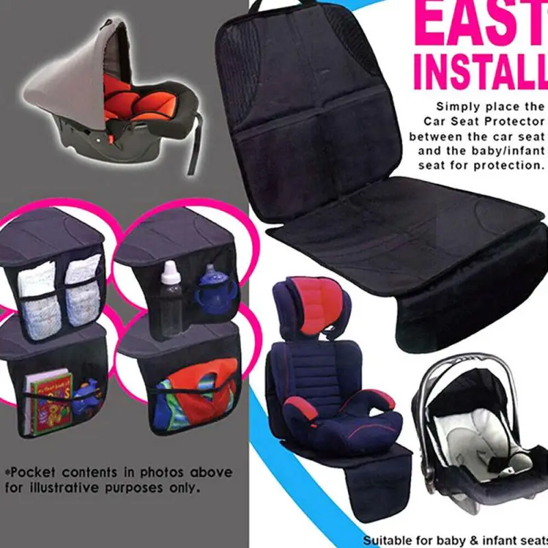 

Car seat cover front/rear PU seat protect cushion automobile seat cushion protector pad car cover mat protect For children