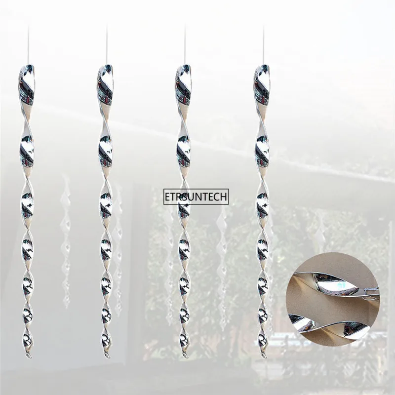 値段 100 個スパイラルデザイン安全ハト鳥恐怖ロッド庭ハンギング保護作物屋外よけ抑止力装飾