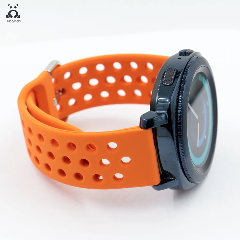 Lebanda спортивный ремешок для смарт-часов Galaxy Watch Active/42/46 мм, ремешок для HUAWEI GT силиконовый ремешок из мягкой дышащей ткани замена 20 мм/22 мм