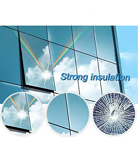 

Window Privacy Film Sun Blocking Mirror Reflective Tint One Way, Heat Control Vinyl Anti UV Window Stickers for Home and Office