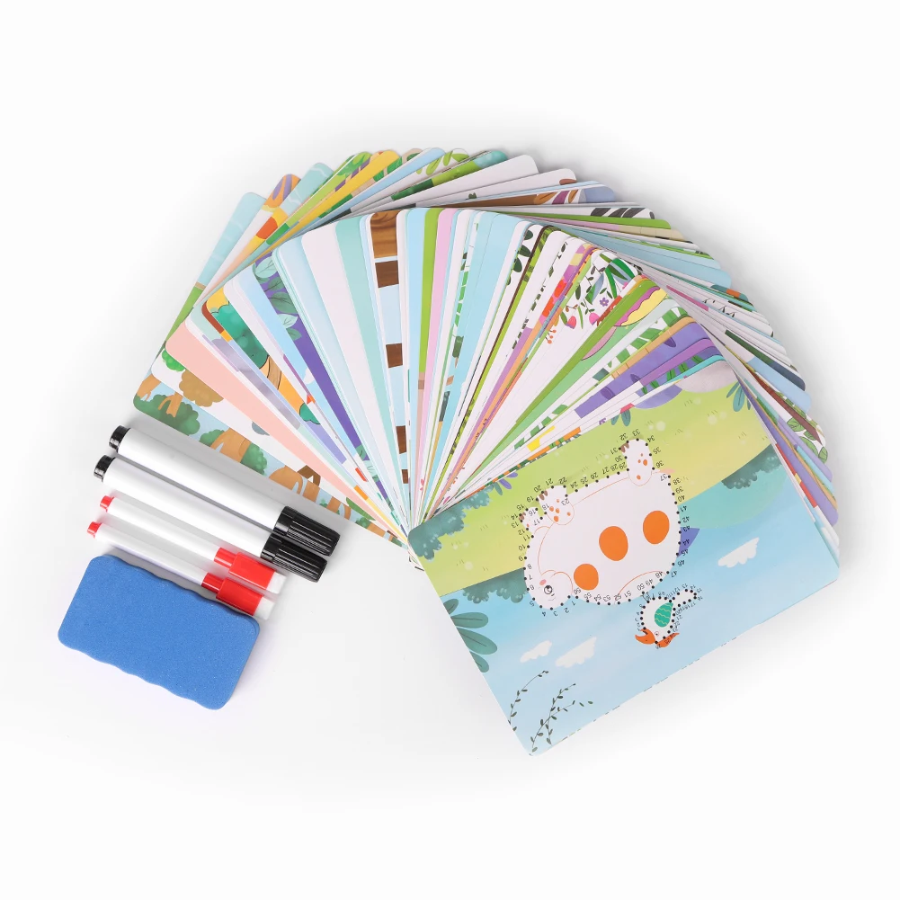 

Многоразовая тетрадь для каллиграфии, обучающая игрушка Монтессори для детей, планшет для рисования с ручным управлением для обучения мате...