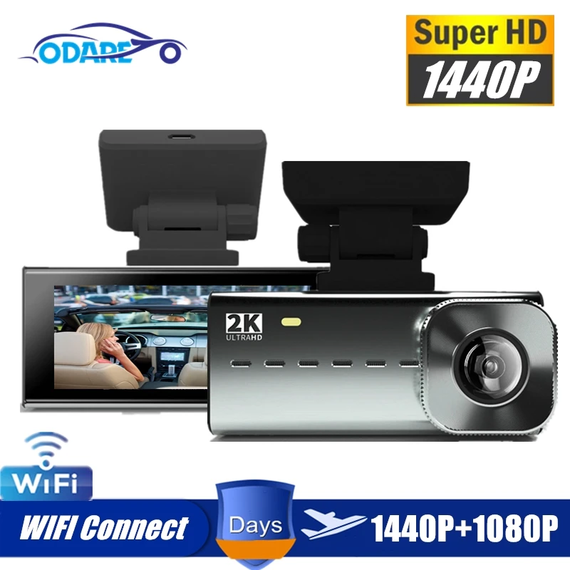

ODARE Auto Dash Camera Wifi FHD 1080P Car Dvr Dash Camera Night Vision Cycle Recording Vehicle Video Recorder Dashcam Registrar