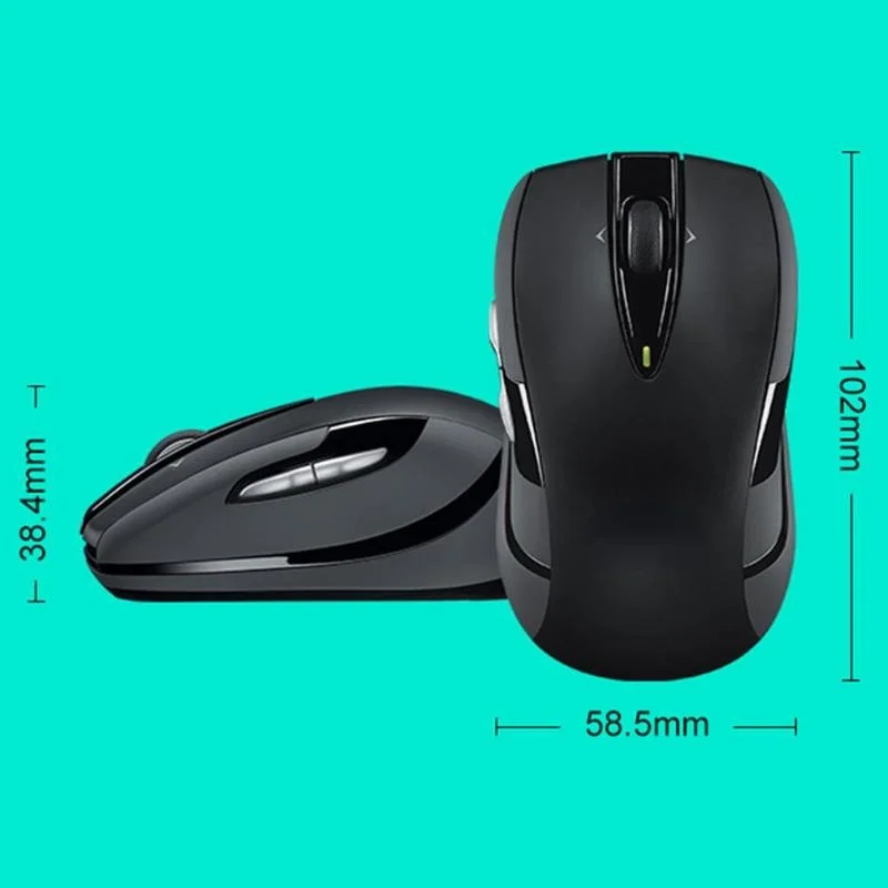 

2.4G Wireless Mouse With Two Extra Thumb Buttons Ergonomic Optical Game Mice 1000DPI Laser Gaming Mouse