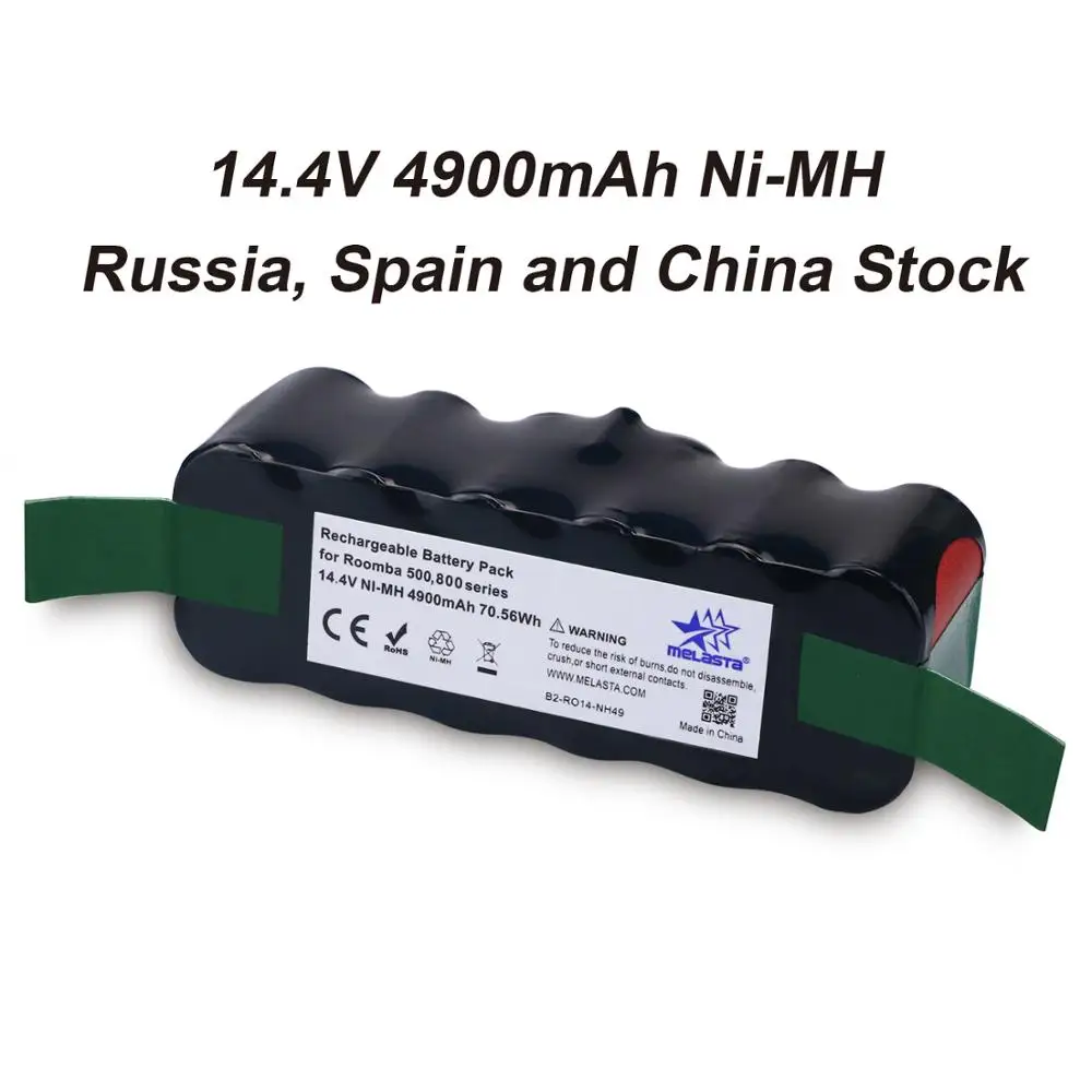 Аккумулятор Melasta NI-MH для iRobot Roomba батарея 14 4 Ач 500 В 600 700 800 510 530 550 560 610 620 650 690 770 780 870 R3