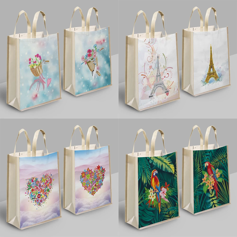 

Сумка для покупок «сделай сам», многоразовая Экологически чистая Складная Сумка-тоут для продуктов, Домашний Органайзер для подарков