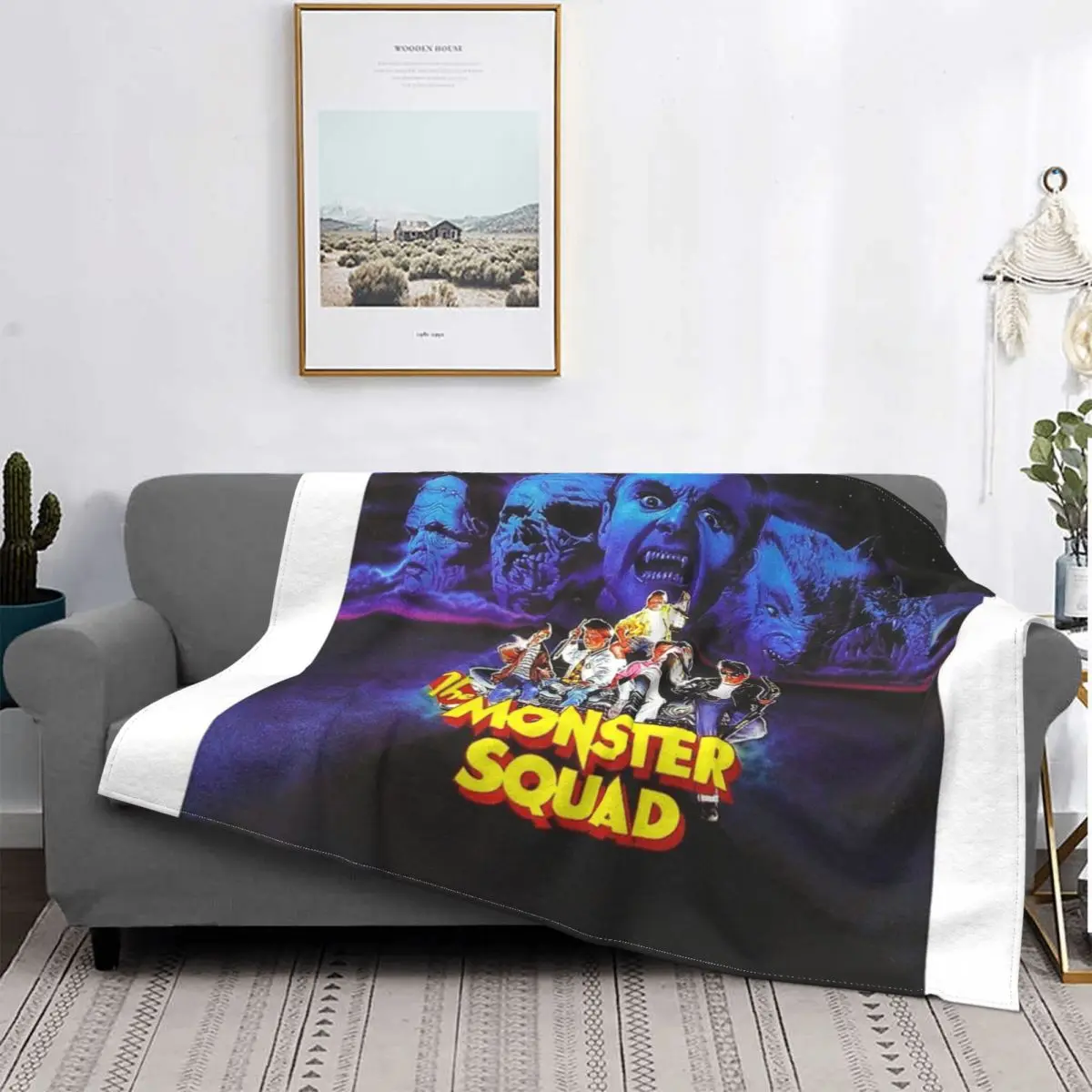 

The Monster Squad 1987 Blanket Bedspread Bed Plaid Plaid Muslin Plaid Hoodie Blanket Summer Bedspread