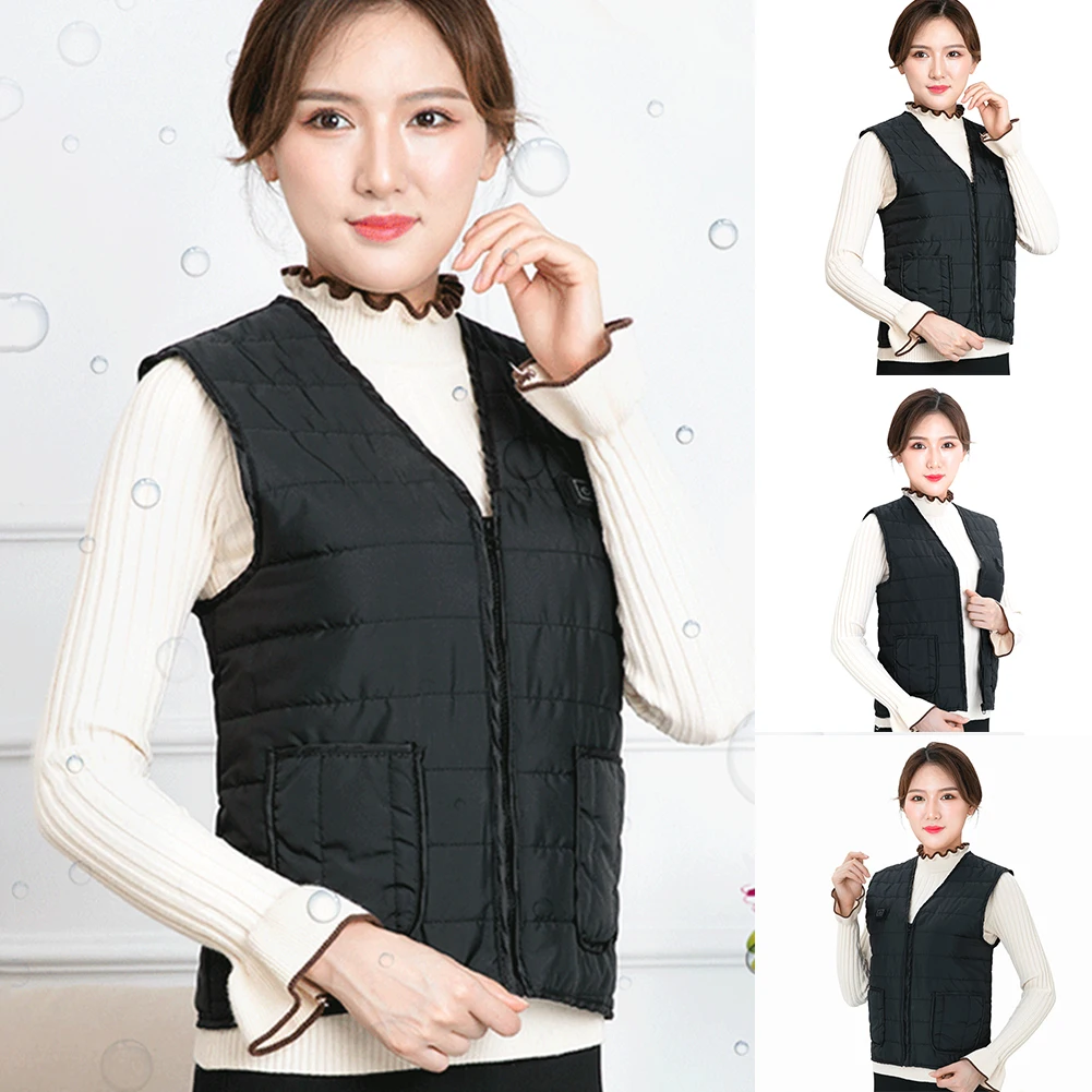 

Men Women Outdoor USB Infrared Heating Vest Winter Flexible Electric Thermal Warm Jacket Clothing for Hiking Riding Sports