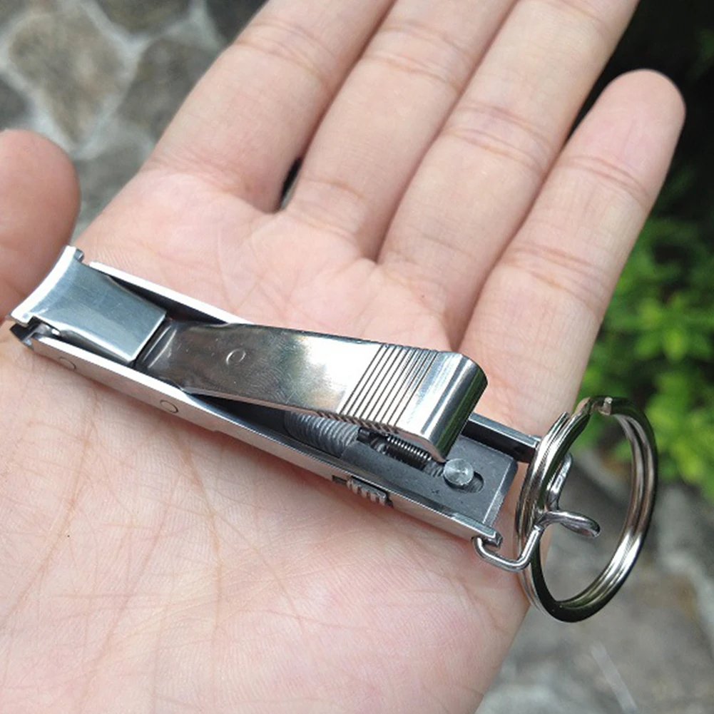 Прочный карман с кольцом для ключей тонкий клипер ногтей Rustproof из нержавеющей