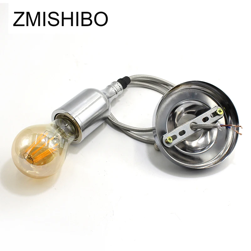 ZMISHIBO Роскошные хром цветные металлические подвесные светильники 110 220 В E27