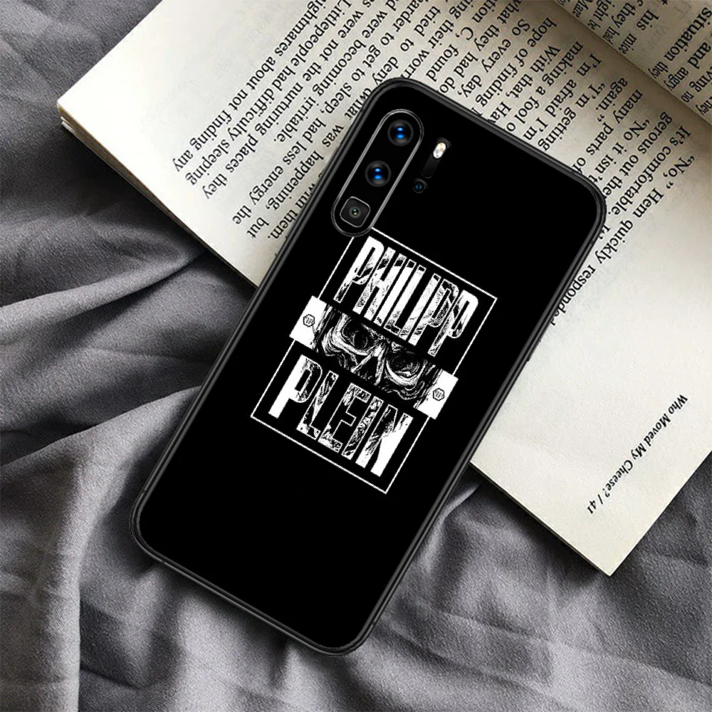 

qp Philipp luxury Brand Phone Case For Huawei P Mate Smart 10 20 30 40 Lite Z 2019 Pro black Coque Luxury Back Soft Funda Tpu