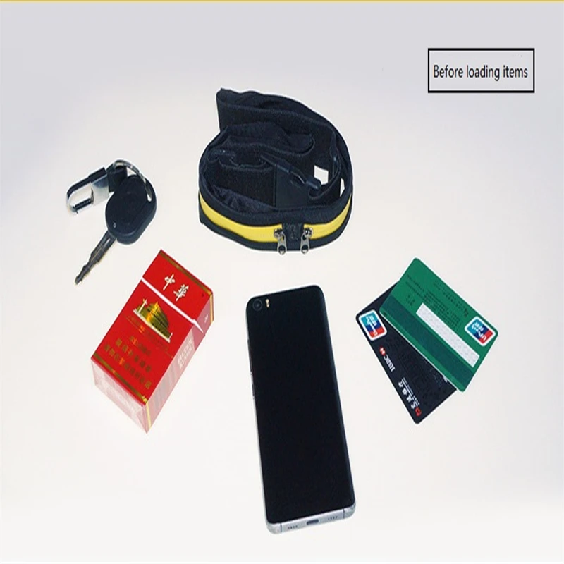 Противоугонный портативный пояс с двойным карманом эластичный мешок большой