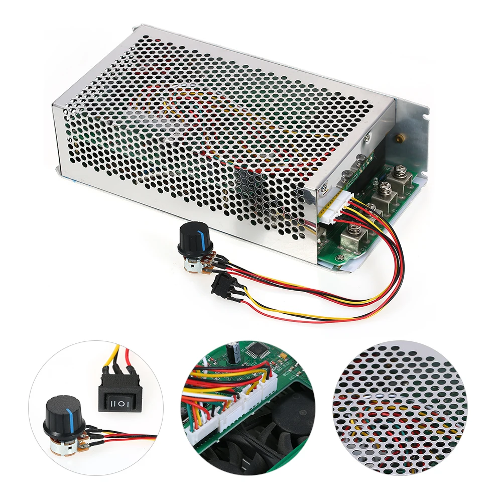 DC 10V 50V 5000W 200A программируемый Регулируемая скорость двигателя регулятор PWM