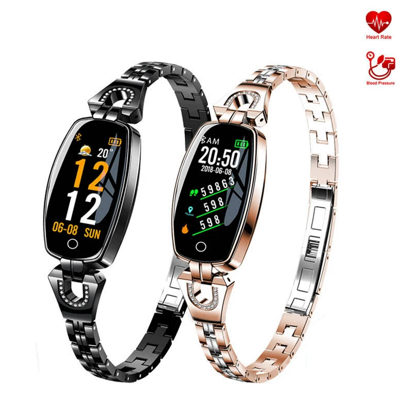 2020 H8 Смарт-часы для женщин водонепроницаемый мониторинг сердечного ритма Bluetooth