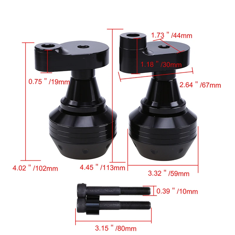 Posbay мотоцикл Анти-Краш Pad протектор рамка Ползунки Краш колодки для Yamaha R1 2004 2006