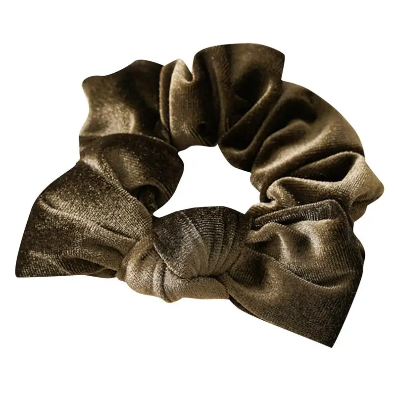 

6PCS/Set Girls Velvet Scrunchie Solid Color Bowknot Bobble Scrunchy Elastic Hair Tie Hair Accessories Bandeau Cheveux Femme