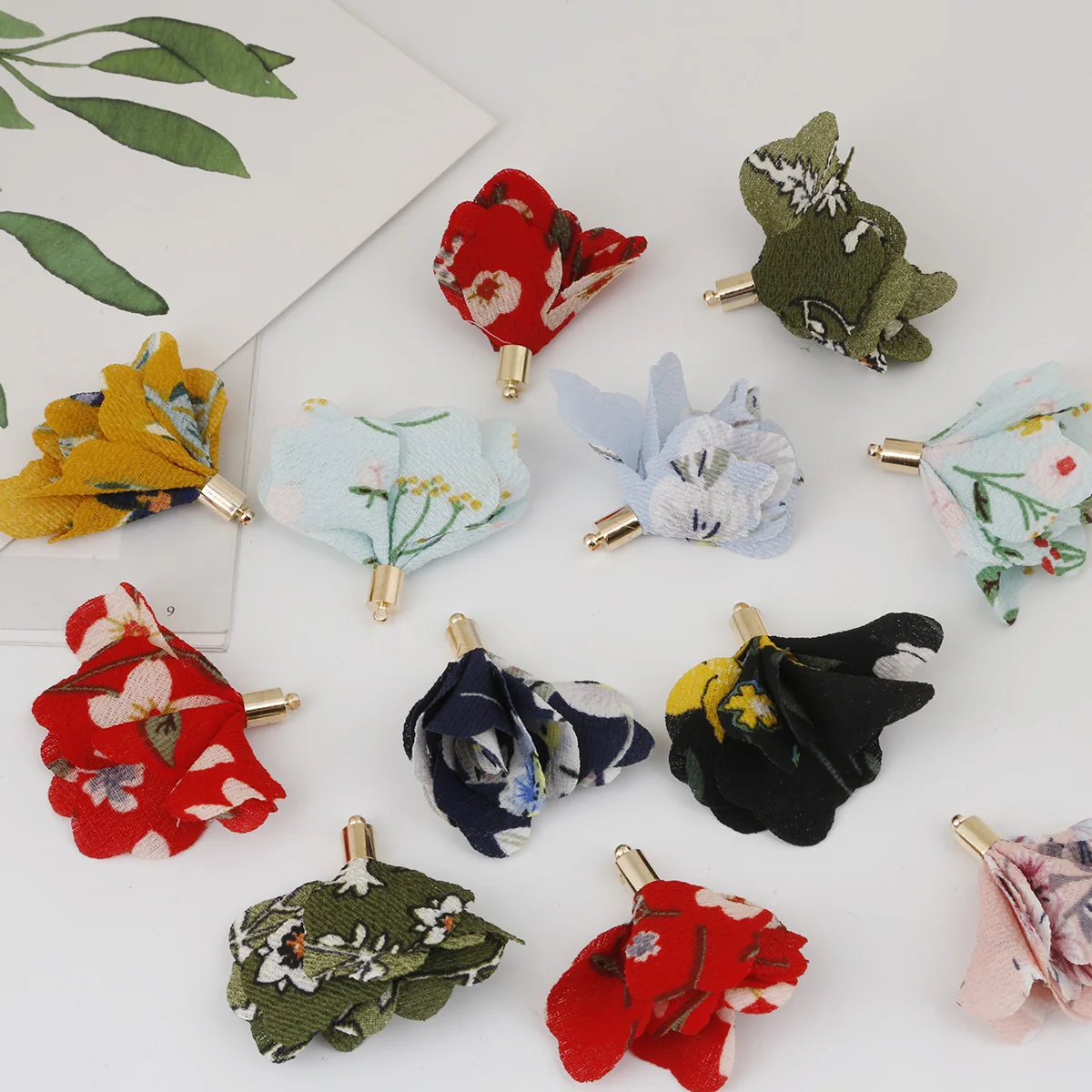 

10 шт./упаковка, шёлковые подвески-кисточки для сережек