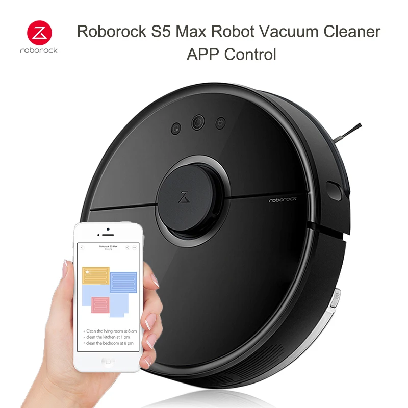 Робот-пылесос Roborock S5 Max с Wi-Fi и управлением через приложение | Бытовая техника