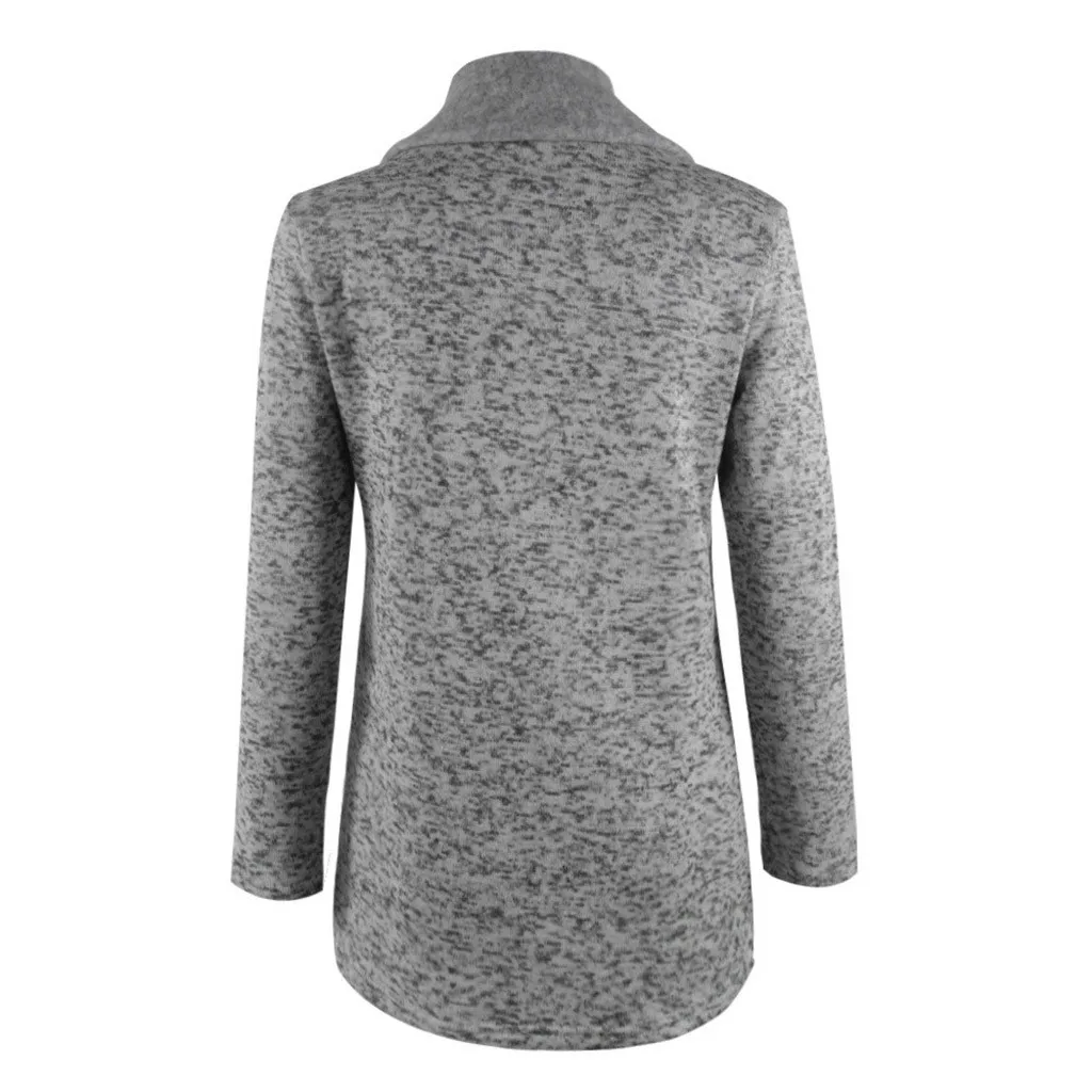 

Plus Size Fashion Warm Turtleneck Jacket Pockets Casual Ladies Zip Up Coats Female Winter Long Sleeve Streetwear Women Outerwear