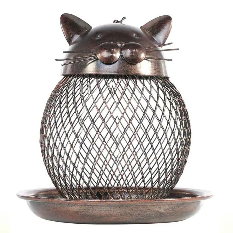 

Cat-shaped bird feeder cat-shaped retro handmade outdoor decoration Dropshipping