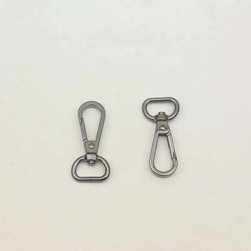 50Pcs 15mm Snap Hooks Silver Gold Luggage Bag Metal Buckles KeyChain Dog Collar Lobster Clasp Hook DIY Hardware Accessories