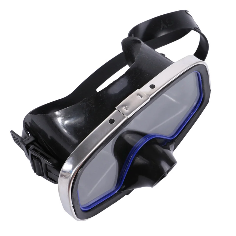 

Black Underwater Diving Scuba Snorkel Swimming Goggles Adults Half Face Lens Anti-Fog Leak-proof Swim Dive Equipment